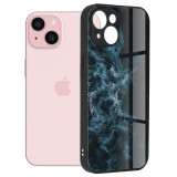 Husa pentru iPhone 15, Techsuit Glaze Series, Blue Nebula