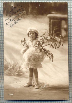 AD 173 C. P. VECHE - IRISA - FETITA SIMPATICA -FRANTA -SCRISA 1918 foto