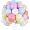 Set 25 baloane din latex, flippy, model party, 13 cm, multicolore, culori pale, 1 g
