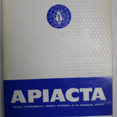 APIACTA , REVISTA INTERNATIONALA TEHNICA , ECONOMICA SI DE INFORMARE APICOLA , NR. 1 , 1989