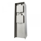 Priza pentru exterior myGarden Rock, cu pin de impamantare, IP44, 2x module