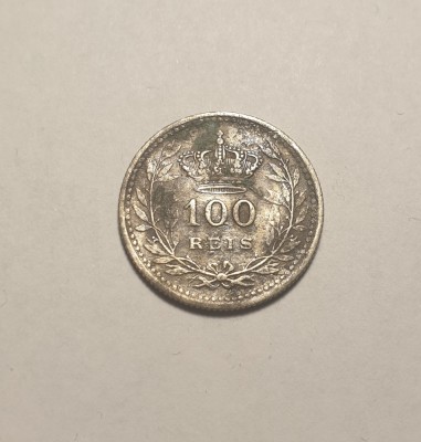 Portugalia 100 Reis 1910 foto