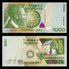 ALBANIA █ bancnota █ 1000 Leke █ 2001 █ P-69 █ UNC █ necirculata