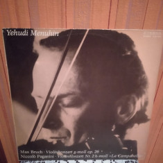 -Y- Yehudi Menuhin, Max Bruch / Niccolo Paganini DISC VINIL foto