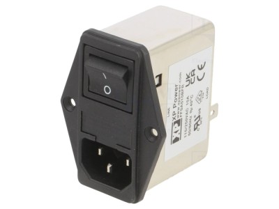 Conector alimentare AC C14 10A 250V foto
