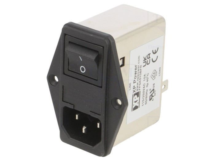 Conector alimentare AC C14 10A 250V