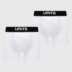 Levi's boxeri 2-pack barbati, culoarea alb