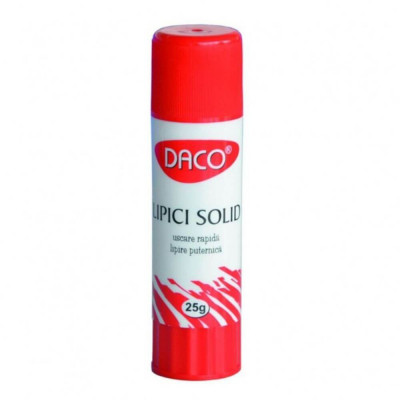 Lipici Solid DACO, 25 g, Material PVP, Lipici pentru Uz Scolar, Lipici Scoala, Lipici Solid Mic, Lipici Solid, Lipici pentru Craft, Lipici Daco Solid, foto