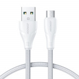 Cablu USB Joyroom - Micro USB 2.4A Surpass Series Pentru &icirc;ncărcare Rapidă și Transfer De Date 1,2 M Alb (S-UM018A11) S-UM018A11W