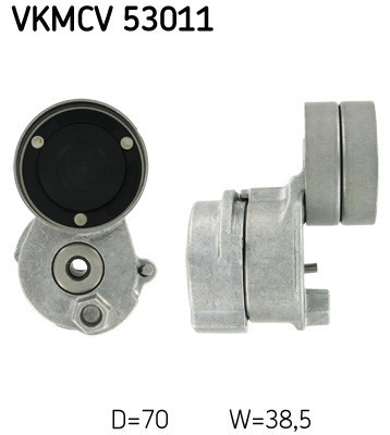 SKF VKMCV 53011 rola intinzator,curea transmisie foto