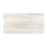 Gresie exterior / interior portelanata 6060-0233 Woodstyle, 30 x 60 cm, alba, mata, antiderapanta, imitatie lemn