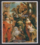 Zair 1977 - 400 de ani de la nașterea lui Peter Paul Rubens, Colita, Cota 125 EURO (Tiraj 18.000), MNH
