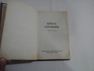 SFINTA LITURGHIE - Arhiepiscopia Romano-Catolica - Bucuresti, 1983 foto