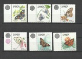 SAMOA 1986 FAUNA INSECTE FLUTURI
