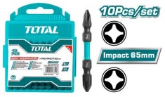 Set 10 biti de impact TOTAL PH2xPH2x65mm foto