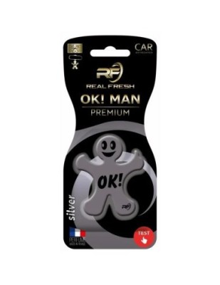Odorizant auto Real Fresh, OK!MAN Premium Polimer Silver foto