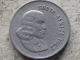 AFRICA DE SUD-5 CENTS 1967