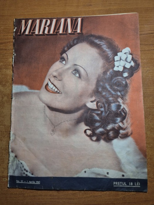 revista pentru femei - mariana - 1 aprilie 1941 - coafuri , moda, articolul - ce crezi despre barbati