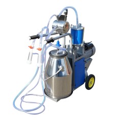 Aparat de muls vaci 1 post 550W, 220V bidon inox 25L, grup de muls cu 2 mansoane, presiune vid 45-50 kPa, pulsatii 60-80 cpm foto