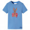 Tricou pentru copii cu m&acirc;neci scurte, albastru mediu, 104