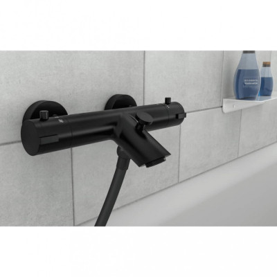 SCH&amp;Uuml;TTE Baterie termostatică pentru baie-duș LONDON, negru mat foto