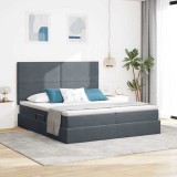 Cumpara ieftin Pat cu storage Gri inchis 180 x 200 cm Catifea