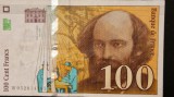Bancnota 100 Franci 1998, Europa, Numismatica, Stare VF