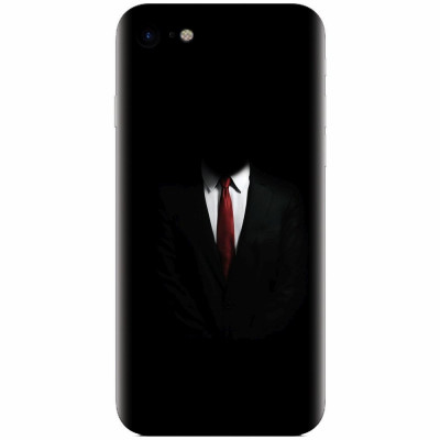 Husa silicon pentru Apple Iphone 6 Plus, Mystery Man In Suit foto