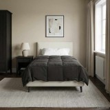 vidaXL Pilotă de vară Patos Antracit 135 x 220 cm Microfibră 42025910