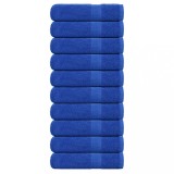 VidaXL Prosoape de baie 10 buc Albastru 100x150cm 360 g/m&sup2; 100% bumbac