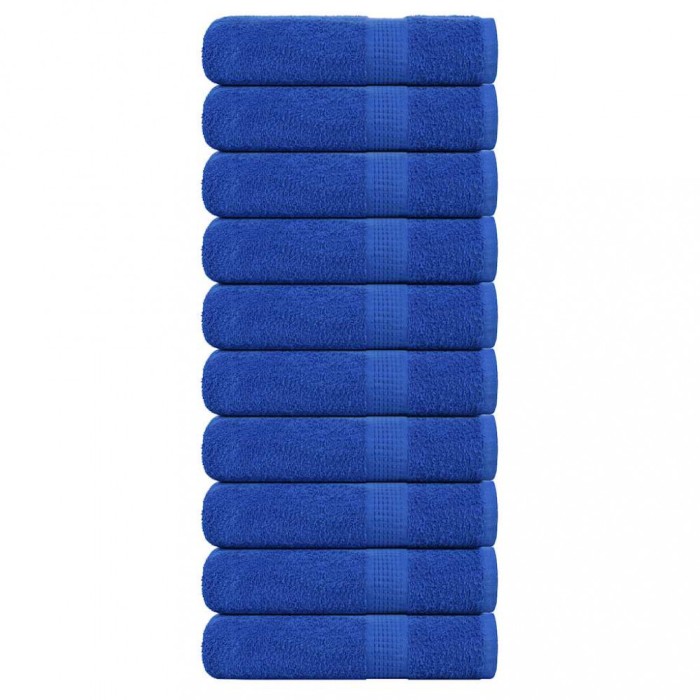 vidaXL Prosoape de duș 10 buc Albastru 70x140 cm 360 g/m&sup2; 100% bumbac 136715