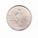 Moneda 50 bani 1955, stare relativ buna