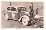 2645 - NANCY BRANDES, band leader ROSU si NEGRU &amp; his old car - real Photo 1972, Romania de la 1950, Sepia, Muzica