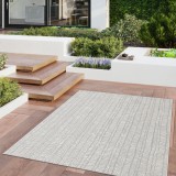 Covor Premium Belgian Model Essenza 48941-367, Marime 80 x 150 cm, Gri, Inaltime Fir 7 mm, Antialergic, Polipropilena, Living, Dormitor, Sufragerie, B