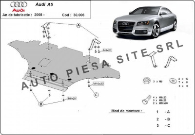 Scut metalic motor Audi A5 fabricat incepand cu 2007 APS-30,006 foto