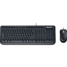 Kit Tastatura + Mouse Microsoft Wired Desktop 600, USB, Negru foto