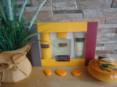 Acqua di Titto Set After Shave, Deo &amp;amp; Balm Titto Bluni Vintage 2004-2005 foto