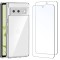 Husa NEW C pentru Google Pixel 6 transparenta + 2 folii protectie din sticla securizata - RESIGILAT