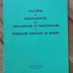Statutul si Regulamentul de Functionare si Organizare Federatia Romana de Rugby