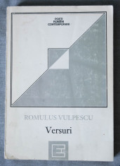 Romulus Vulpescu - Versuri (1948-1993) (autograf/ dedica?ie pentru Emil Manu) foto