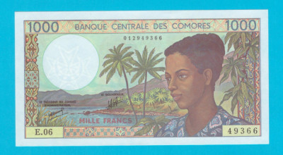 Insulele Comore 1.000 Francs 1994 &amp;#039;Ylang-Ylang&amp;#039; UNC serie: E.06 49366 foto
