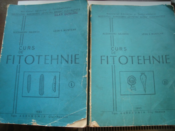 Curs de fitotehnie (vol. I-II) - Alexandru Salontai, Leon S. Muntean