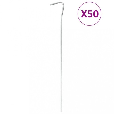 Țăruși de cort, 50 buc., 23 cm, &amp;Oslash;3 mm, oțel galvanizat foto