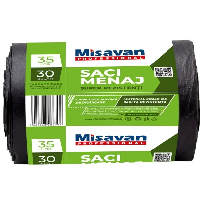 Saci menajeri Misavan professional 35l, 30buc/set foto