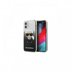 Husa iPhone 12 Mini Karl Lagerfeld Gradient Ikonik Negru