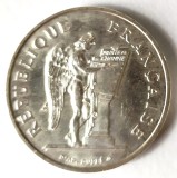 FRANTA 100 FRANCI 1989 INGERUL ARGINT XF AUNC 900/1000 15 G, Europa