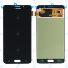 Samsung Galaxy A7 2016 (SM-A710F) Modul display LCD + Digitizer negru GH97-18229B