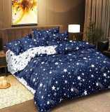 Cumpara ieftin Lenjerie Pat Kleekai Fx053, Bumbac, 4 Piese, Fara Elastic, Albastru