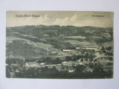 Rară! Carte postala Ocnele Mari (Valcea)-Penitenciarul circulata 1927 foto