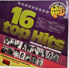 variois - 16 Top Hits nov / dez 1981 VG+ / VG+ vinil LP disc muzica pop rock Club Top 13 Germania